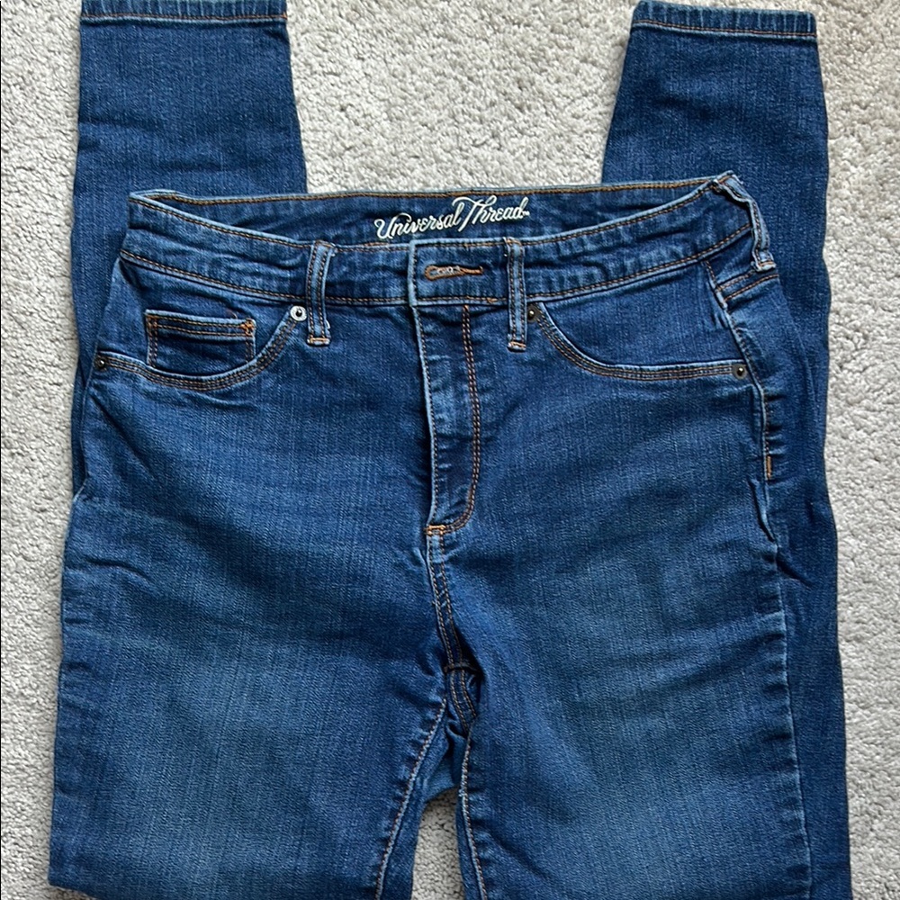 Universal Thread Blue Skinny Jeans with Medium Wash